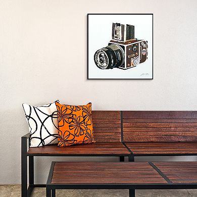 Empire Art Direct SLR Camera Collage Framed Wall Art 