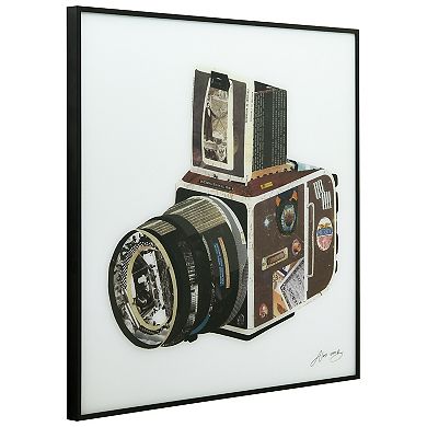 Empire Art Direct SLR Camera Collage Framed Wall Art 