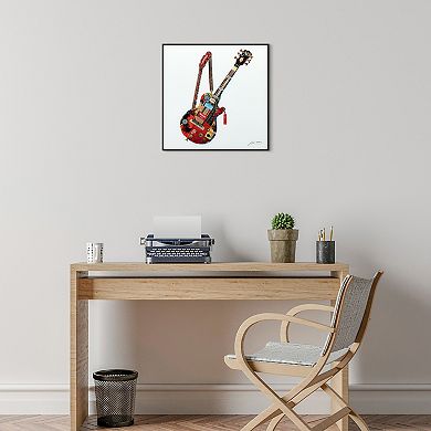 Empire Art Direct Electric Guitar Collage Framed Wall Art