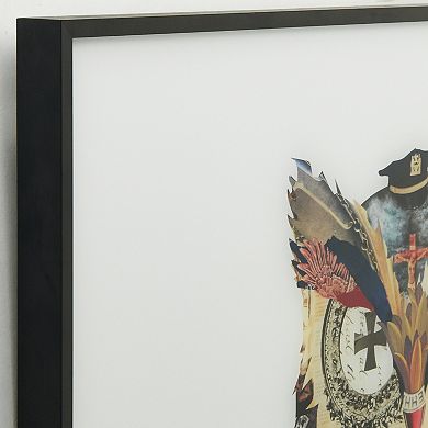 Empire Art Direct The Wisest Owl Collage Framed Wall Art