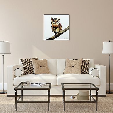 Empire Art Direct The Wisest Owl Collage Framed Wall Art