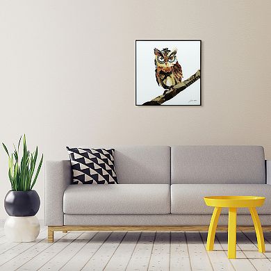 Empire Art Direct The Wisest Owl Collage Framed Wall Art