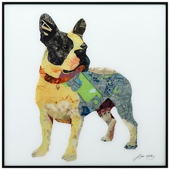 Empire Art Direct Boston Terrier Collage Framed Wall Art