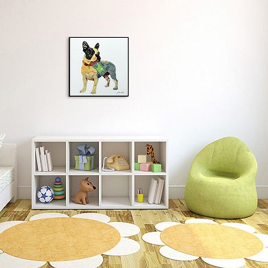 Empire Art Direct Boston Terrier Collage Framed Wall Art