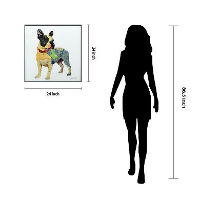 Empire Art Direct Boston Terrier Collage Framed Wall Art