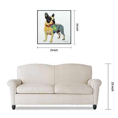 Empire Art Direct Boston Terrier Collage Framed Wall Art