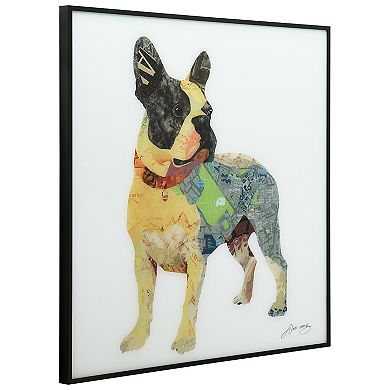 Empire Art Direct Boston Terrier Collage Framed Wall Art
