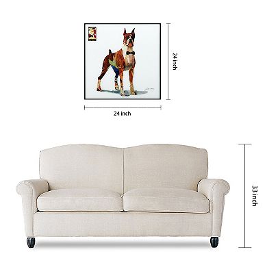 Empire Art Direct The Boxer Collage Framed Wall Art