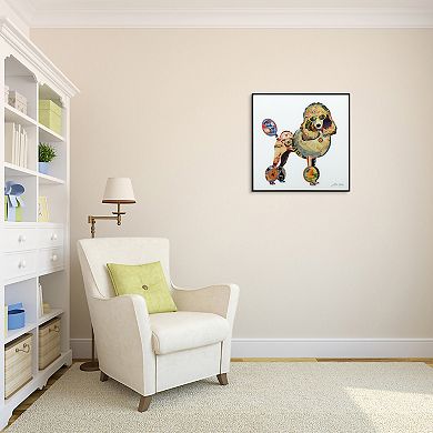 Empire Art Direct Poodle Collage Framed Wall Art