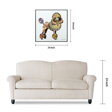 Empire Art Direct Poodle Collage Framed Wall Art