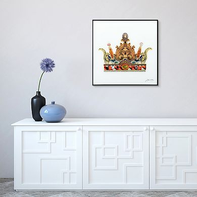 Empire Art Direct Crown With Curved Spires Collage Framed Wall Art