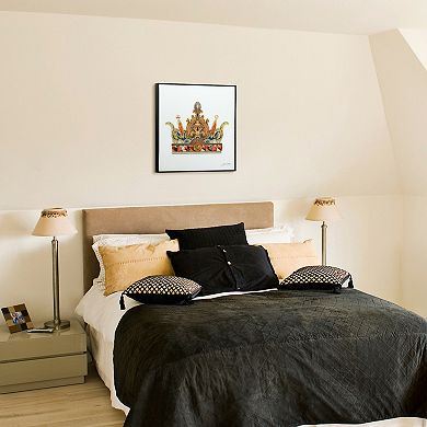 Empire Art Direct Crown With Curved Spires Collage Framed Wall Art