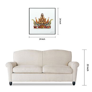 Empire Art Direct Crown With Curved Spires Collage Framed Wall Art