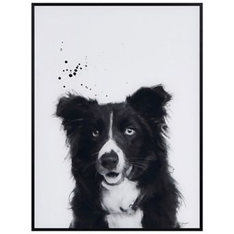 Empire Art Direct Border Collie Framed Wall Art