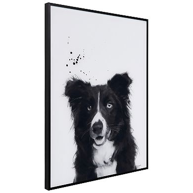 Empire Art Direct Border Collie Framed Wall Art