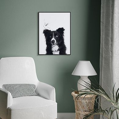 Empire Art Direct Border Collie Framed Wall Art