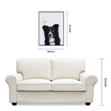Empire Art Direct Border Collie Framed Wall Art