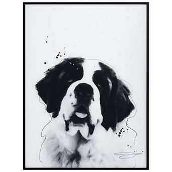 Empire Art Direct Saint Bernard Framed Wall Art