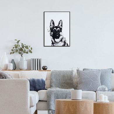 Empire Art Direct German Shepherd Framed Wall Art