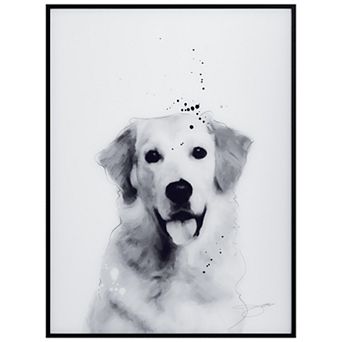 Empire Art Direct Golden Retriever Framed Wall Art