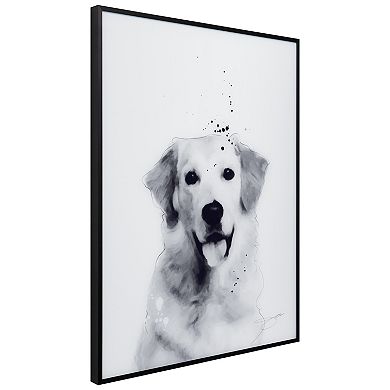 Empire Art Direct Golden Retriever Framed Wall Art