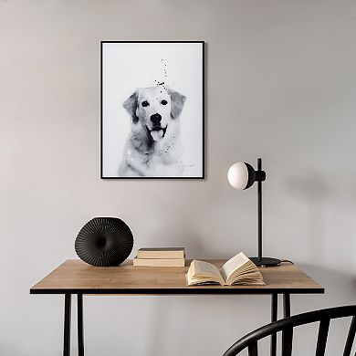 Empire Art Direct Golden Retriever Framed Wall Art