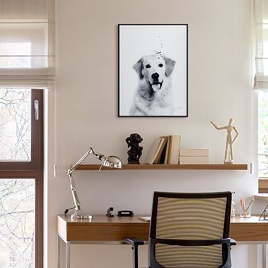 Empire Art Direct Golden Retriever Framed Wall Art