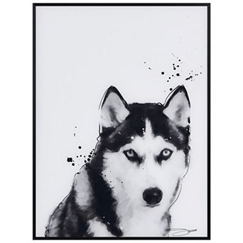 Empire Art Direct Siberian Husky Framed Wall Art