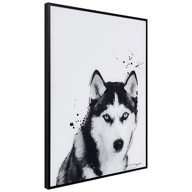 Empire Art Direct Siberian Husky Framed Wall Art