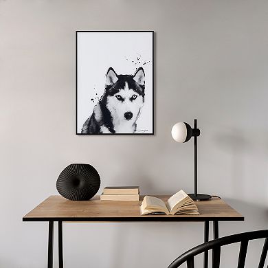 Empire Art Direct Siberian Husky Framed Wall Art