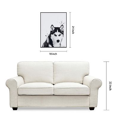 Empire Art Direct Siberian Husky Framed Wall Art
