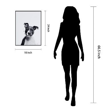 Empire Art Direct Pitbull Framed Wall Art