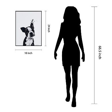 Empire Art Direct Boston Terrier Framed Wall Art