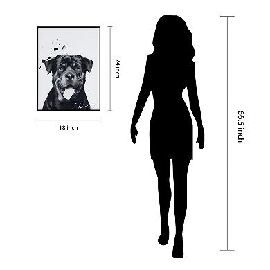 Empire Art Direct Rottweiler Framed Wall Art