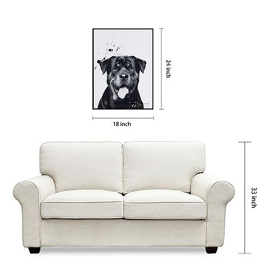 Empire Art Direct Rottweiler Framed Wall Art