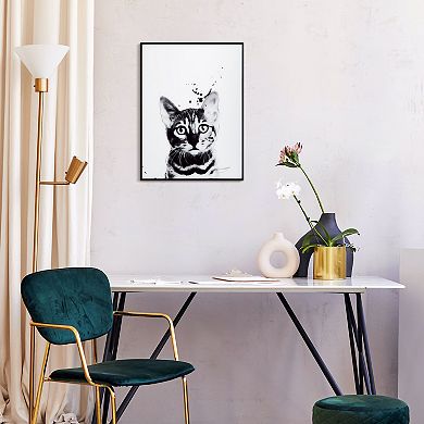 Empire Art Direct Bengal Cat Framed Wall Art