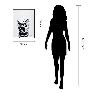 Empire Art Direct Bengal Cat Framed Wall Art