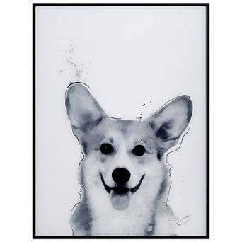 Empire Art Direct Corgi Framed Wall Art