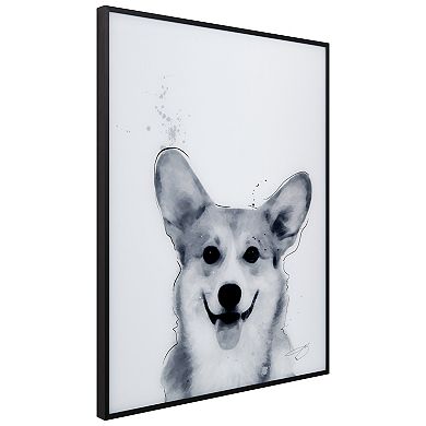 Empire Art Direct Corgi Framed Wall Art