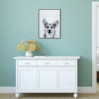 Empire Art Direct Corgi Framed Wall Art