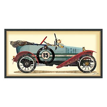 Empire Art Direct Antique Automobile #1 Collage Framed Graphic Wall Art