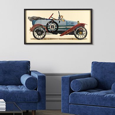 Empire Art Direct Antique Automobile #1 Collage Framed Graphic Wall Art