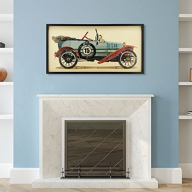 Empire Art Direct Antique Automobile #1 Collage Framed Graphic Wall Art