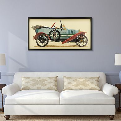 Empire Art Direct Antique Automobile #1 Collage Framed Graphic Wall Art