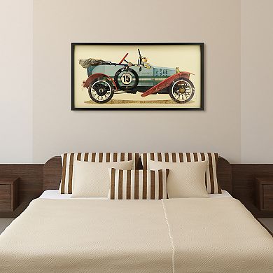 Empire Art Direct Antique Automobile #1 Collage Framed Graphic Wall Art