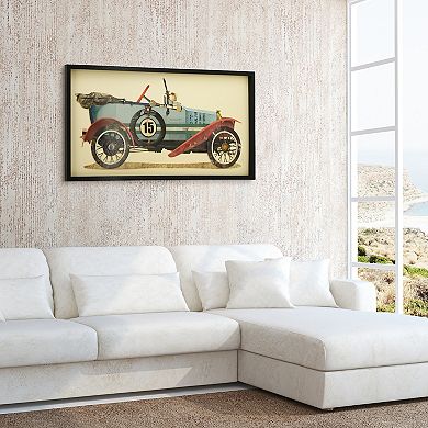 Empire Art Direct Antique Automobile #1 Collage Framed Graphic Wall Art