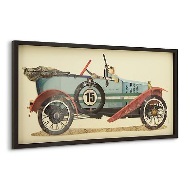 Empire Art Direct Antique Automobile #1 Collage Framed Graphic Wall Art