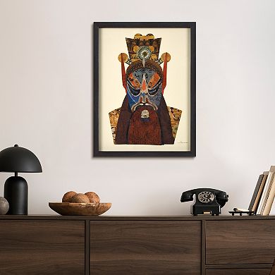 Empire Art Direct Beijing Opera Mask #2 Collage Framed Graphic Wall Art
