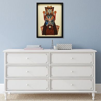 Empire Art Direct Beijing Opera Mask #2 Collage Framed Graphic Wall Art