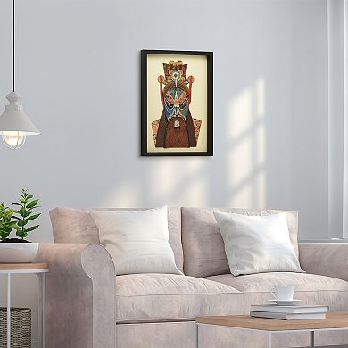 Empire Art Direct Beijing Opera Mask #2 Collage Framed Graphic Wall Art